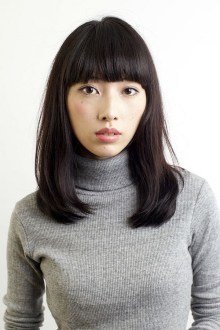 ワンカールの上品ロング セミロング ヘアスタイル 自由が丘の美容室ヘッドスパサロンlaco ラコ